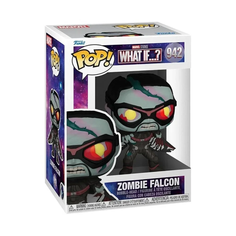 Funko Pop! Marvel What If...? – Zombie Falcon #942 Bobble-Head – New in Box
